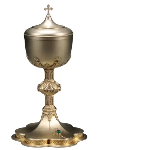 Piala kaca logam anggur buatan kustom desain ukiran anggur di atas desain menarik dirancang logam kuningan Piala air melayani kaca