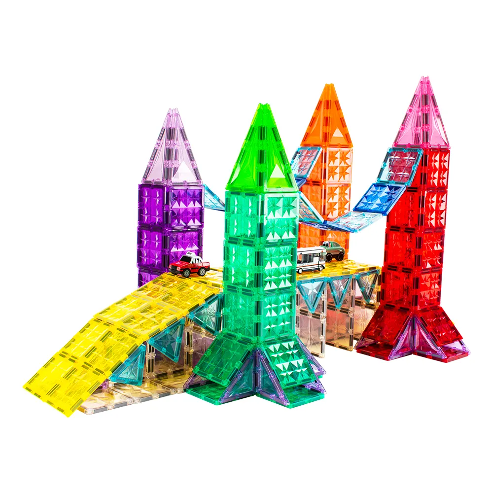 2024 popular recién llegado transparente 3D juguetes educativos clásicos para niños color personalizar 60 piezas