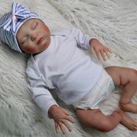 Poupées de sommeil mignonnes Yeezwood 50 cm Poupée bébé reborn en silicone pleine longueur Réaliste Nouveau-né Poupée bébé reborn en silicone souple pour fille