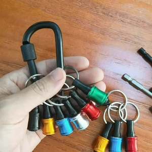 6 Pcs Hex <b>Bit</b> <b>Screwdriver</b> <b>Set</b> With Keychain Aluminum Handle Anodized Colorful Interchangeable <b>Bits</b> - Product Image 3