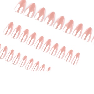 <span class=keywords><strong>Faux</strong></span> <span class=keywords><strong>ongles</strong></span> à poser en amande, finition poudre naturelle, pour le commerce international, vente en gros d'usine - Product Image 4