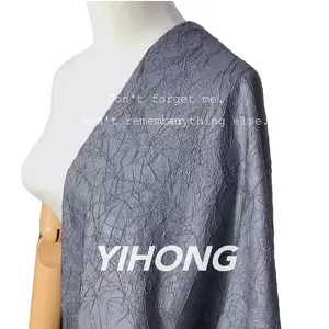 0.3mm Lightweight 3D Wrinkle Texture Embossing Pleated Polyester Nylon Fabric 100% Polyester Garments Costumes Luggage Bags