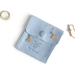 Emballage d'enveloppe élégant avec logo personnalisé, pochette pour collier de bijoux, sac d'enveloppe blanc, pochettes en microfibre pour bijoux - Product Image 4