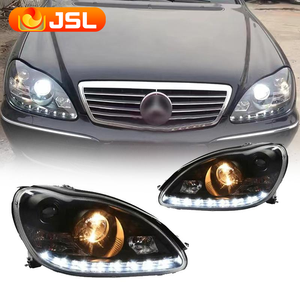 ไฟหน้าแบบ LED W220 <span class=keywords><strong>ปี</strong></span> 2002 2003 <span class=keywords><strong>2004</strong></span> 2005 สำหรับรุ่น <span class=keywords><strong>S280</strong></span> S320 S500 S600 พร้อมไฟ DRL แบบโปรเจคเตอร์เลนส์ Celestial Eye - Product Image 1