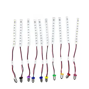 ADT OEM 4 inch 10 cm DC 6.4V 10LEDs 2835SMDs Flexible LED Pinball Flipper Lighting Bonus Strips with BA9S 194 clip connectors