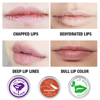 Baume à lèvres rose bio en gros, crème hydratante et éclaircissante à l'avocat et aux baies, gommage pour les lèvres, masque nourrissant pour les lèvres OEM ODM