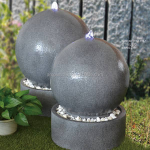 Fuente de agua exterior de poliresina para perro y barril de madera, con bomba Solar, Fuente de Fuente, Zimmer brunnen, Fonte, Fontaine - Product Image 1