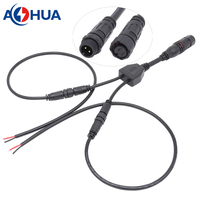 Conector de arnés de cable LED personalizado-1 a 2/3/4/5 macho y hembra conector de cableado de señal de alimentación impermeable para módulos de controlador