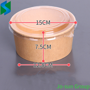 Cuenco de papel para manualidades de grado alimenticio, cuenco de sopa de forma redonda con compostable para <span class=keywords><strong>sushi</strong></span>, aperitivos, galletas, pan, uso artesanal - Product Image 3