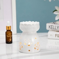 Encensoir en céramique 40 w, lumière de thé essentielle, brûleur d'huile aromatique pour décoration de la maison, lampe aromatique