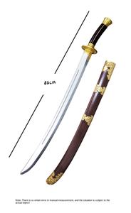 ดาบคาตานะทำจากโฟม PU เหมือนจริง พร้อมปลอกดาบตกแต่ง น้ำหนักเบา ของเล่นสำหรับเด็ก ปลอดภัยสำหรับการเล่นและงานแต่งกาย ของเล่นดาบซามูไรญี่ปุ่น - Product Image 2