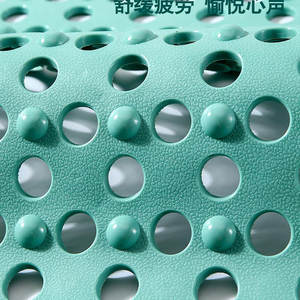 Alfombra de baño cuadrada antideslizante Sky Large Hole con ventosas para el suelo del baño, verano 2024 - Product Image 3