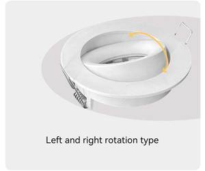 Angle Adjustable Recessed <b>Downlight</b> Frame LED GU10 MR16 Aluminum Housing 75mm Cut Out IP20 <b>Downlight</b> Housing - Product Image 5