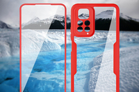 Pour Xiaomi Redmi Note 11 11S 4G NOTE 11 PRO PLUS 5G 11E Coque arrière souple en TPU antichoc 360 couverture complète 2 en 1 coque de téléphone écran