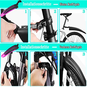 Garde-boue de vélo Durable coloré en gros accessoires de cyclisme avant arrière garde-boue de vélo de montagne pour accessoires de vélo - Product Image 2