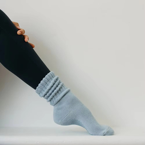 Biểu Tượng Tùy Chỉnh Grips Souch Vớ Phụ Nữ Thấp Dài Slouchy Scrunch Cô Gái Trẻ Em Slouch Grip Vớ Bán Buôn Chống Trượt Pilates Vớ Yoga - Product Image 2