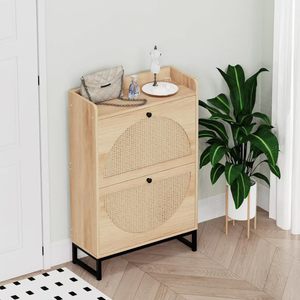 Armadio per scarpe in Rattan stile moderno resistente Flip cassetti autoportanti per mobili per la casa per l'<span class=keywords><strong>ingresso</strong></span> o il soggiorno - Product Image 4