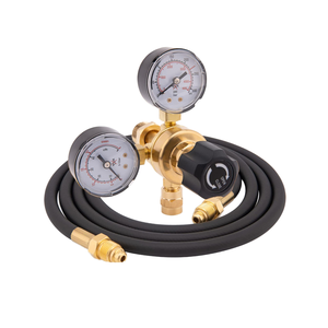 Régulateurs d'<span class=keywords><strong>argon</strong></span> et de CO2 en laiton <span class=keywords><strong>CGA580</strong></span>, 0-4500 PSI/0-10 BAR, avec tuyau de 2 m pour soudage au gaz – Vente chaude - Product Image 1