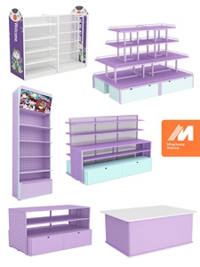 Étagères métalliques pour magasins de jeux, vitrines d'exposition pour boîtes mystères, modèles de jouets en îlot, figurines tendance, présentoirs de jouets - Product Image 1