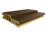 Cadre de porte intérieure moderne pré-assemblé en WPC, facile à installer, anti-termites, étanche, surface en PVC stratifié, pour appartement, chambre, salle de bain