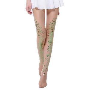 Bikini sirène mince brillant perle Nylon décroché bonneterie estampage à chaud impression <span class=keywords><strong>tatouage</strong></span> collants - Product Image 3