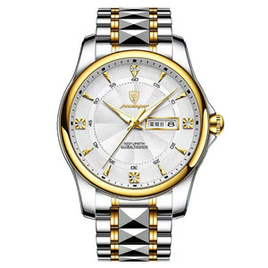 Montre de luxe pour hommes montres à Quartz mode acier calendrier étanche montres d'affaires lumineuses montre à Quartz - Product Image 2