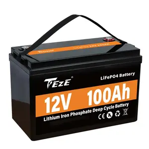 Deep Cycle 12v 100ah 200ah 300ah Rechargeable Lifepo4 Solar Battery Pack For Solar Wind Storage - Buy Gel 100ah 12v Litium Batte