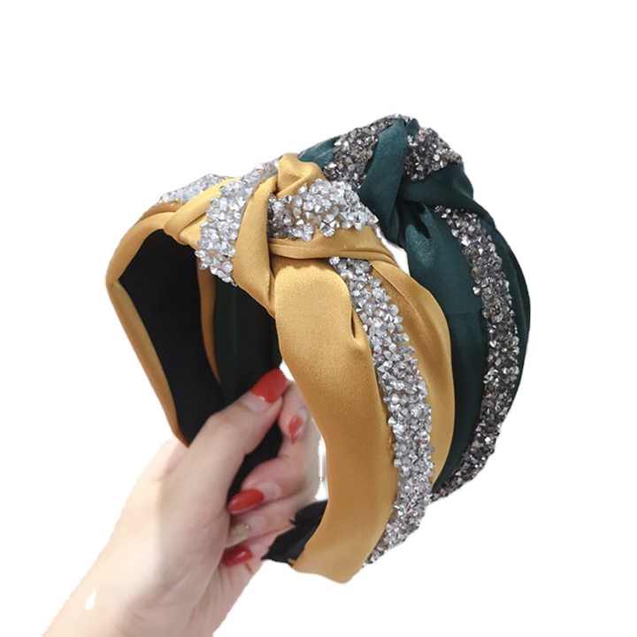 MIO Resin Crystal Headband for Women Hair Accessories With Diamond