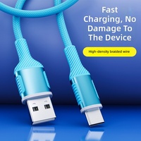 Câble de données USB 3.0 Type-C tressé personnalisé à charge rapide 3A avec noyau robuste 480 Mbps pour téléphone portable et scanner