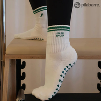 Chaussettes antidérapantes pour Pilates Reformer, chaussettes de yoga personnalisées de haute qualité en coton mignon pour femmes Calzini