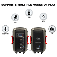Enceintes actives professionnelles HYANKA EX-10A10 de 10 pouces avec télécommande avant et arrière, 100 W RMS