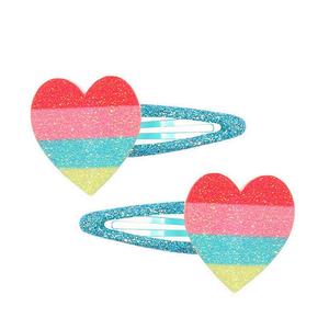 Venta al por Mayor de Lindos Pasadores para el Cabello para Niños, Accesorios para el Cabello, Lazos, Arcoíris, Unicornio, Corazón, Brillantina Colorida, Juego de Pinzas para el Cabello - Product Image 3