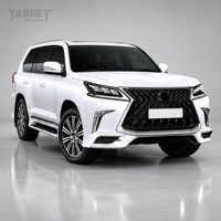 Ensemble de feux antibrouillard LED pour Lexus LX570 2016, phare antibrouillard avant, éclairage de conduite, lentille transparente, boîtier noir, pièces de mise à niveau