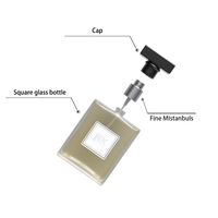 Flacon de parfum de luxe en verre ambré transparent ou givré, 1 oz, 1,7 oz, 3,5 oz, vente en gros, flacon vide avec pulvérisateur à pompe et impression sérigraphique
