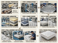 Matelas hybride orthopédique à distribution de pression, soutien à ressorts ensachés, sommeil sain, matelas King Size