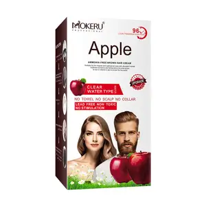 MOKERU红苹果染发洗发水中国品牌成分安全1:1混合快速染发洗发水