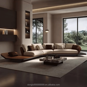 Europese Stijl Moderne Hoekbank Set Rechthoek Vrije Combinatie Voor Woonkamer <span class=keywords><strong>Ferrari</strong></span> Meubels Voor Huizen Appartementen - Product Image 4