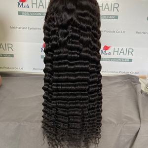 Perruque bandeau 180% de densité, bouclée, Deepwave, Bodywave, lisse, sans colle, sans dentelle, avec baby hair, cheveux humains Remy brésiliens longs de haute qualité - Product Image 5