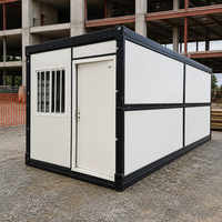Maison conteneur pliable directement de l'usine, maison modulaire préfabriquée, maison conteneur de 40 pieds pour camp minier