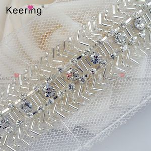 WTP-1417 Professional Factory Price Wholesale <strong>Bugle</strong> <strong>Beads</strong> Trim for Dress and Garment - Product Image 2
