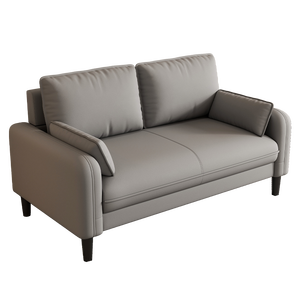 Canapé d'angle moderne et simple <span class=keywords><strong>de</strong></span> <span class=keywords><strong>petite</strong></span> taille en similicuir écologique, deux places, pour salons, propriétés à louer, bureaux et espaces <span class=keywords><strong>de</strong></span> repos - Product Image 5