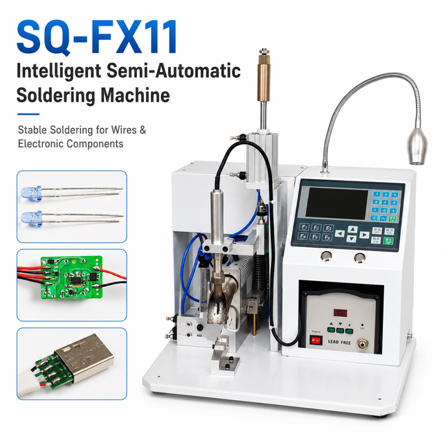 3Q Semi-Automatic USB Type-C Wire Cable Soldering Machine Manufacturers in Zhejiang China