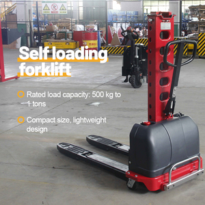 Apilador Autocargable, Apilador Portátil, Montacargas Eléctrico de 1 Tonelada, Grúa Apiladora Autoelevadora - Product Image 2