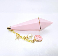 Vide rose licorne coque batterie mouche rouge à lèvres baume tube/conteneur porte-clés avec emballage cadeau brillant à lèvres rouge à lèvres baume