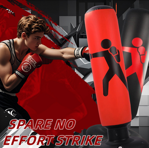 Sac de frappe gonflable autoportant en PVC écologique 160 cm, rempli d'air, anti-explosion, pour soulager le stress, sac de frappe à sable - Product Image 6