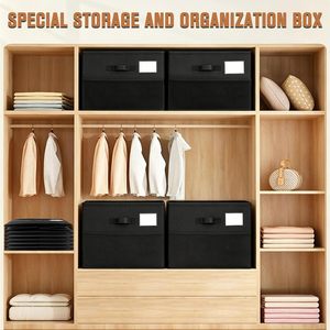 Lot de 2 boîtes de rangement pliables pour chaussures avec couvercle transparent et poches en filet, organisateur de chaussures pour placard avec séparateurs ajustables - Product Image 2
