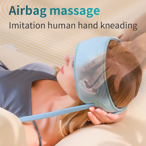 Hoofdmassageapparaat Met Afstandsbediening En Warme Compressieverlichting Voor Vermoeidheid En Stress - Product Image 3