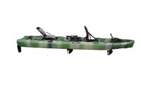 Kayak à pédales Viking 14 pieds pour 2 personnes, tandem, double siège, 4,2 m avec moteur électrique, aileron de pêche, kayak, canoë, HDPE, océan, mer