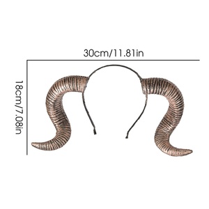 Serre-tête en plastique avec cornes <span class=keywords><strong>de</strong></span> démon, pour Pâques, Halloween, accessoires <span class=keywords><strong>de</strong></span> cosplay gothique pour femmes, accessoires <span class=keywords><strong>de</strong></span> fête <span class=keywords><strong>de</strong></span> carnaval, accessoires <span class=keywords><strong>de</strong></span> fête Reine Maléfique - Product Image 4