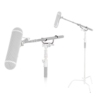 Support de microphone et de perche extensible Selens en acier inoxydable robuste pour diffusion audio et vidéo